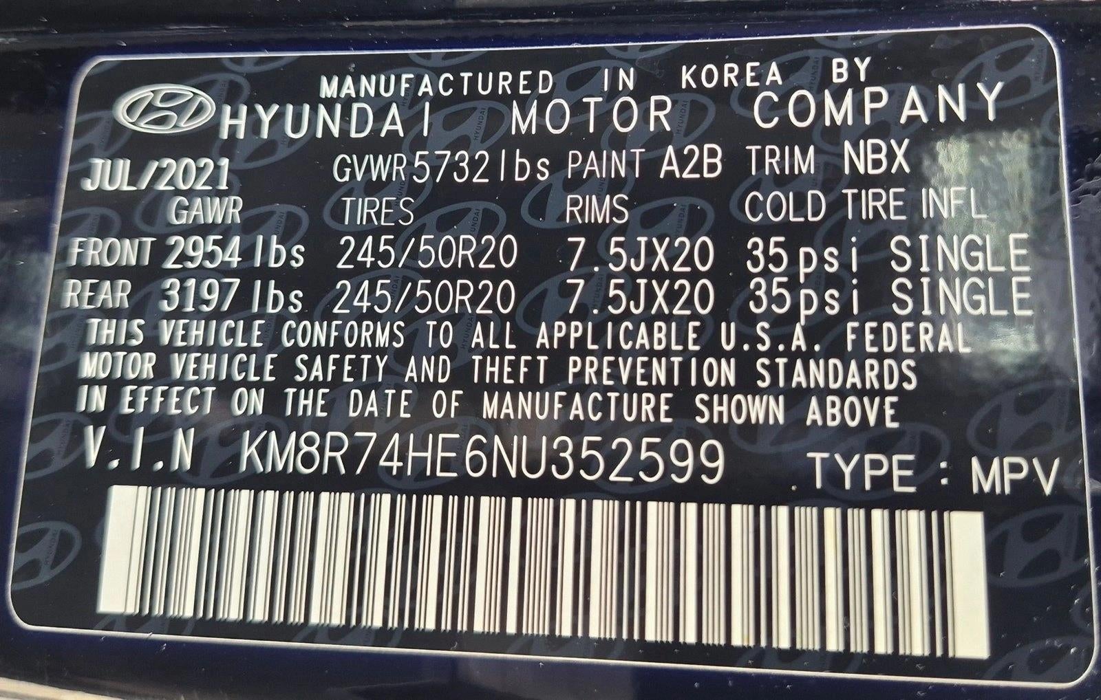 2022 Hyundai PALISADE Calligraphy FWD
