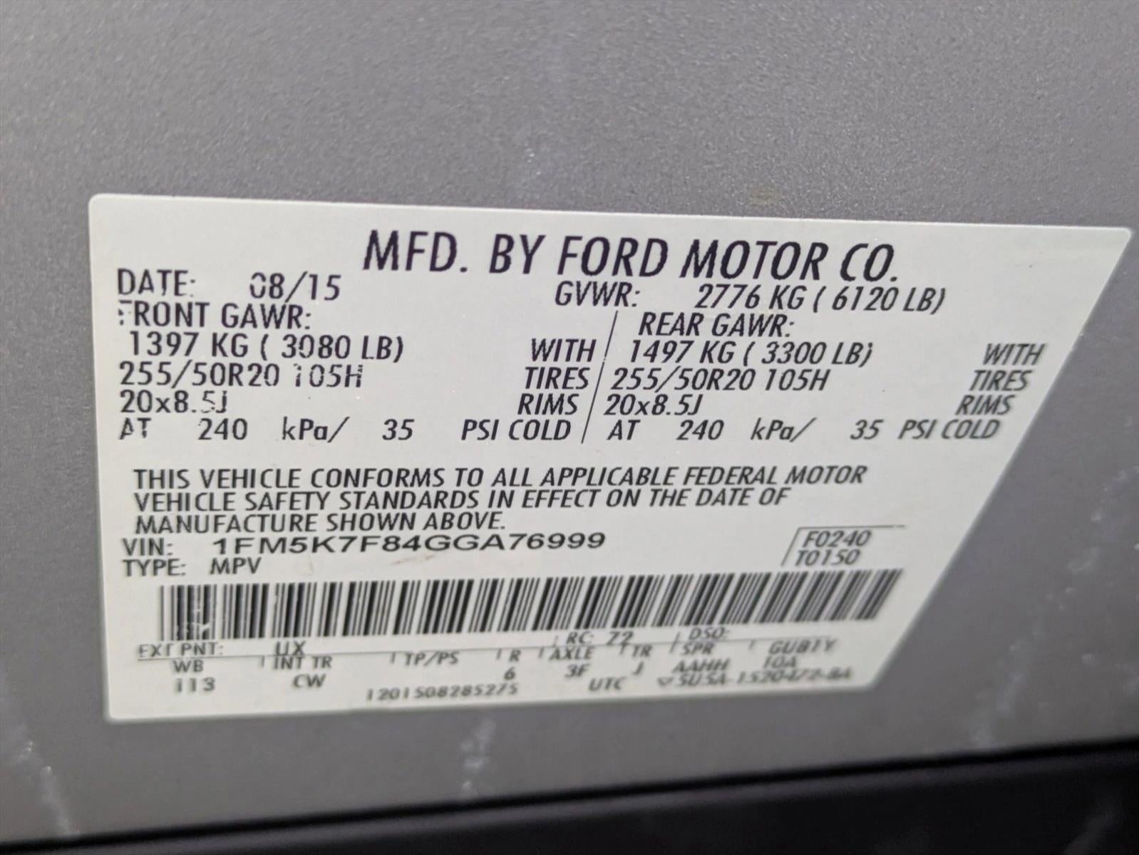 2016 Ford Explorer FWD 4dr Limited