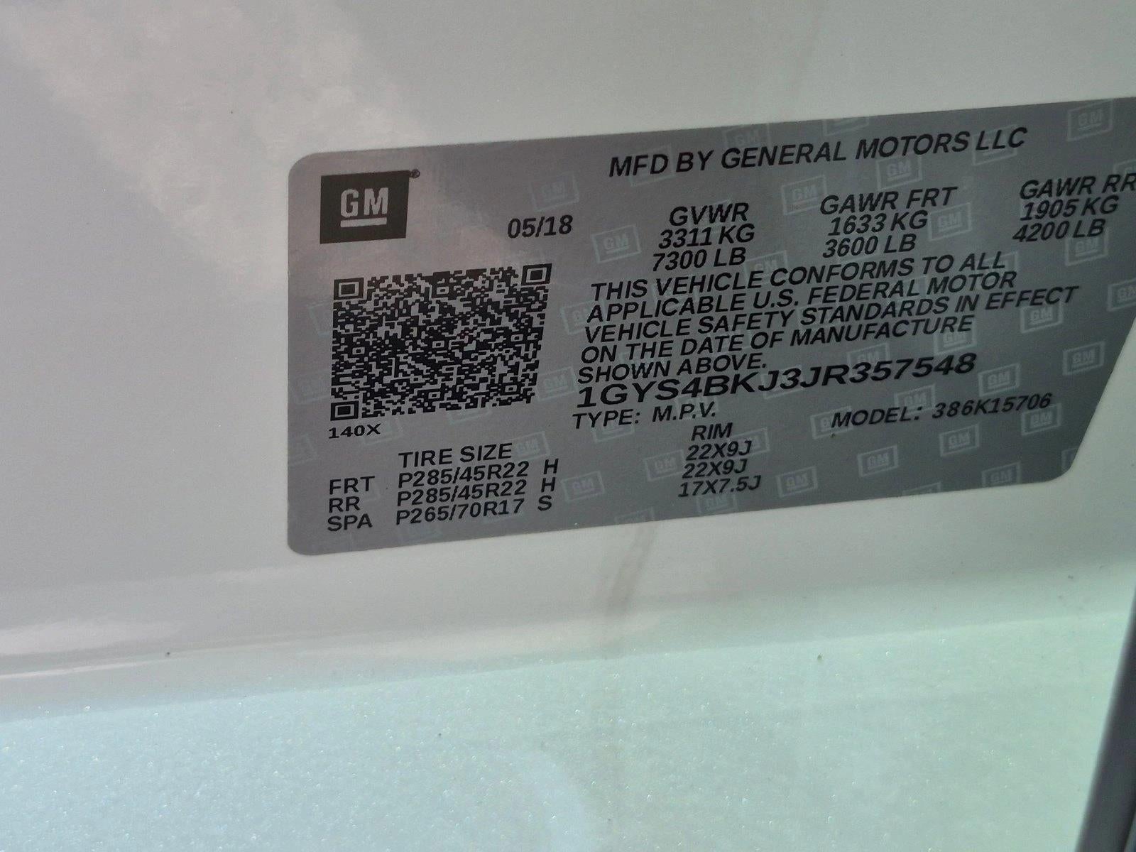 2018 Cadillac Escalade 4WD Luxury