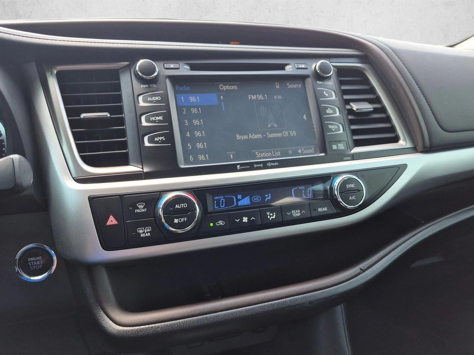 2019 Toyota Highlander XLE V6 FWD (Natl)