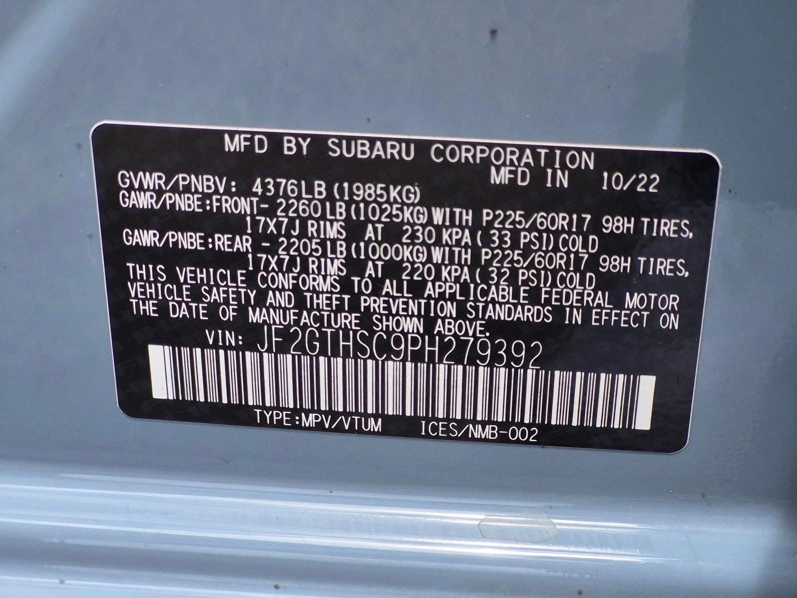 2023 Subaru Crosstrek Sport CVT