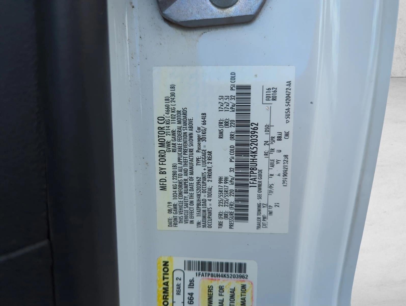 2019 Ford Mustang EcoBoost Convertible