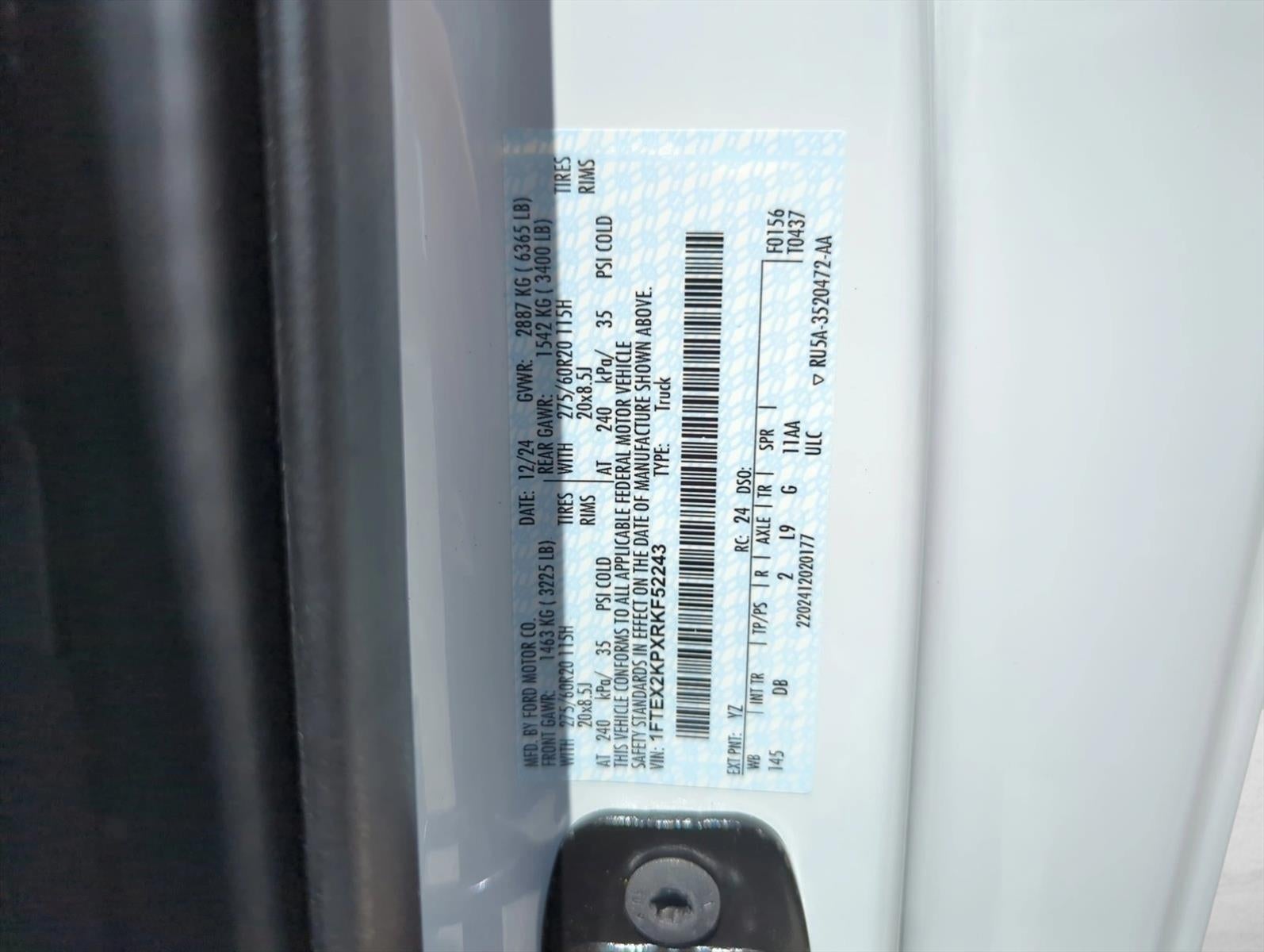 2024 Ford F-150 STX 2WD SuperCab 6.5' Box