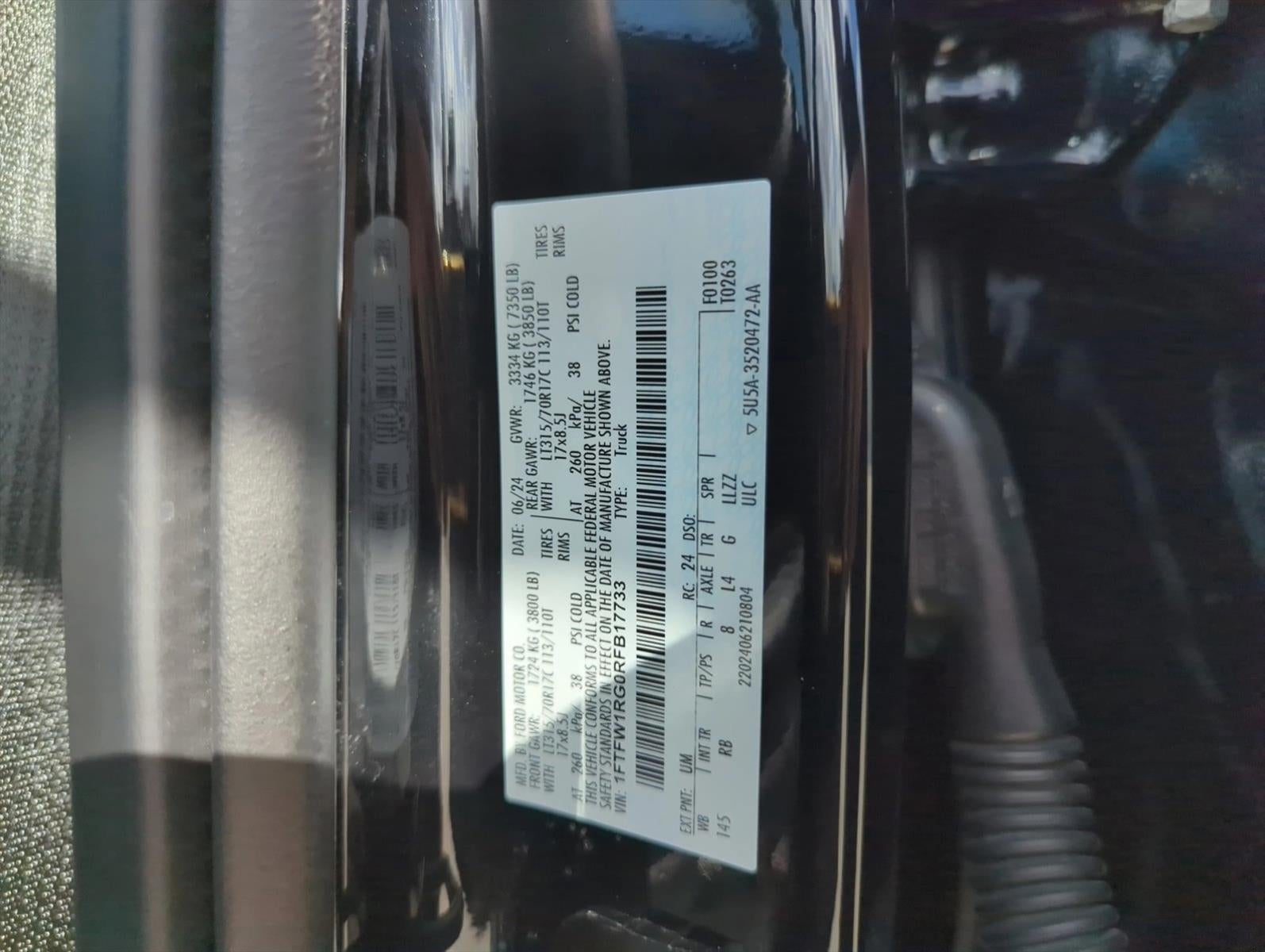 2024 Ford F-150 Raptor 4WD SuperCrew 5.5' Box