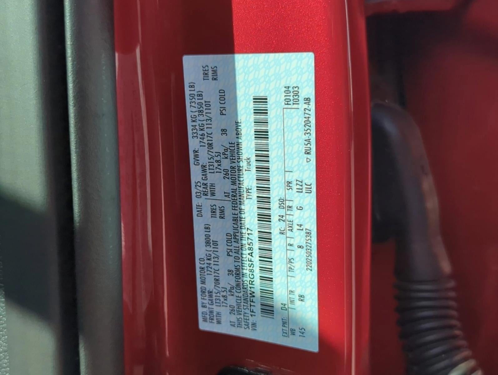 2025 Ford F-150 Raptor 4WD SuperCrew 5.5' Box