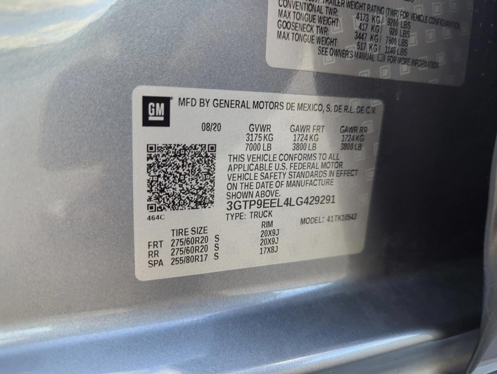 2020 GMC Sierra 1500 Crew Cab Short Box 4-Wheel Drive AT4