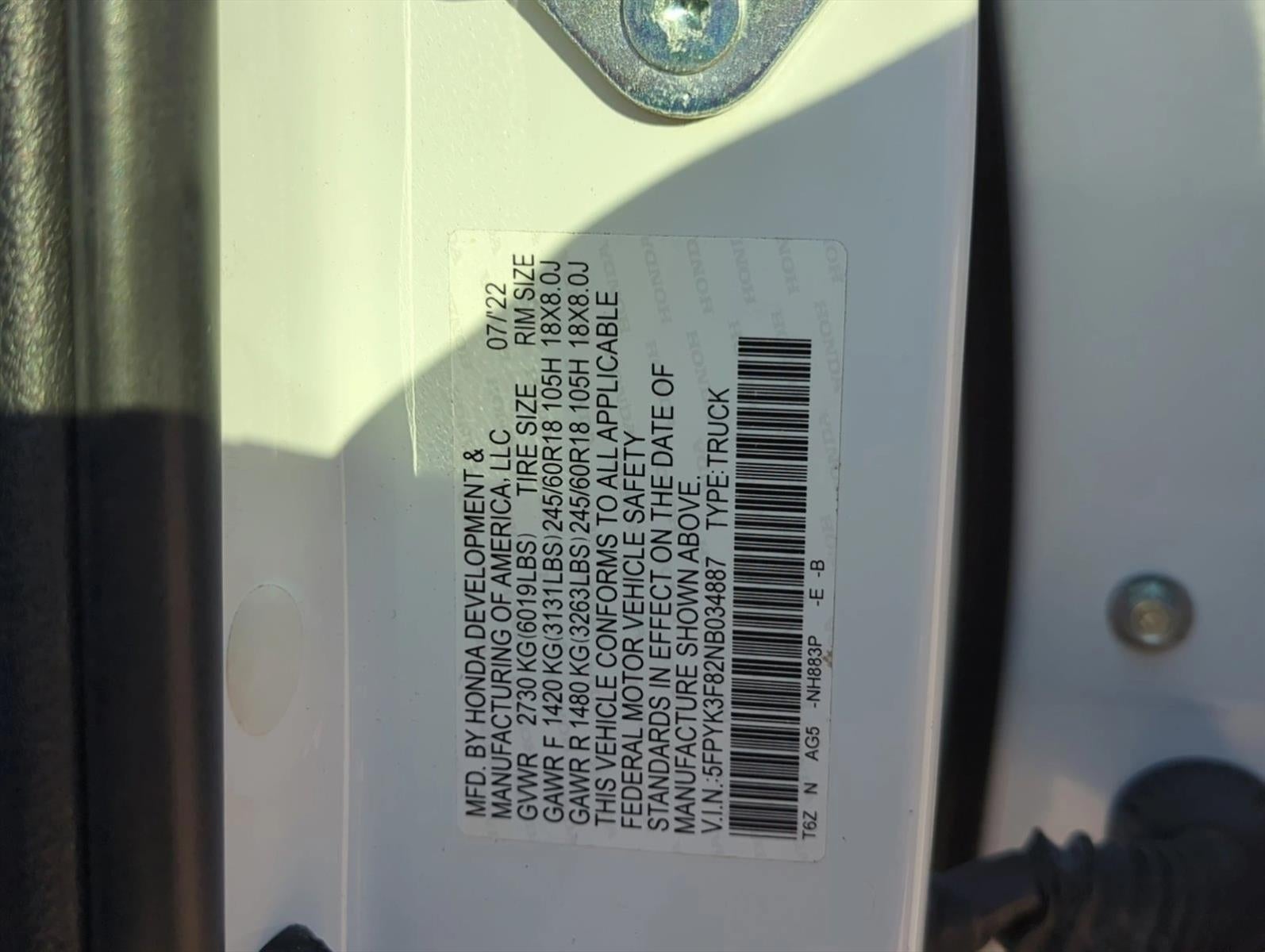 2022 Honda Ridgeline Black Edition AWD