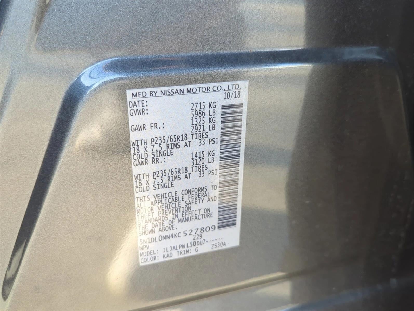 2019 INFINITI QX60 PURE FWD