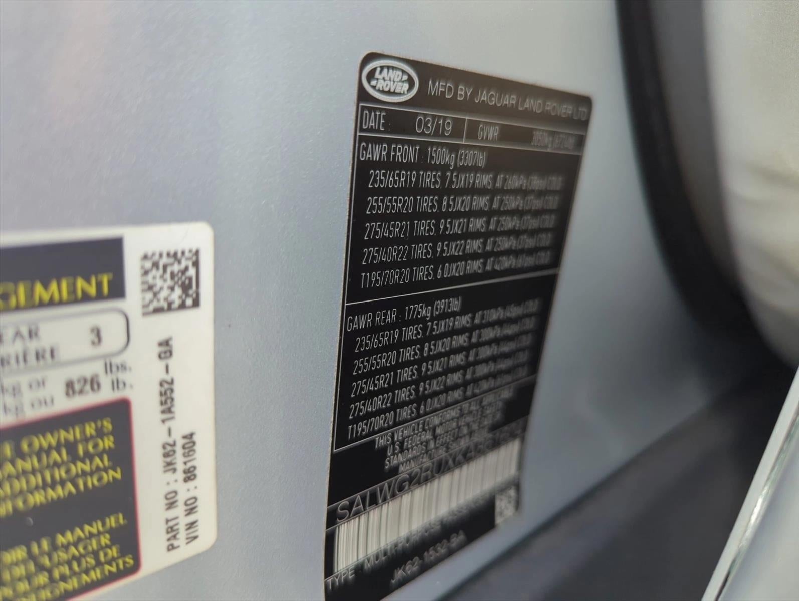 2019 Land Rover Range Rover Sport Turbo i6 MHEV SE