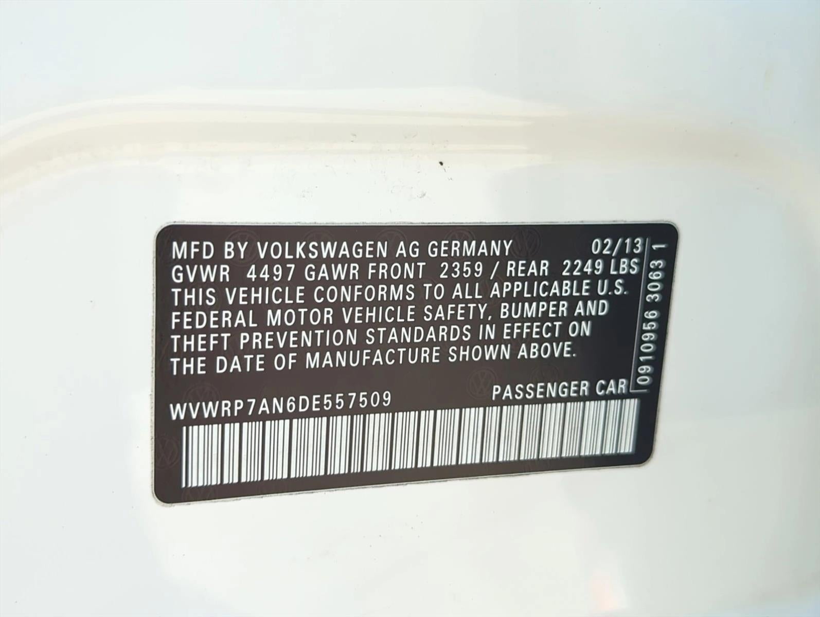 2013 Volkswagen CC 4dr Sdn Lux PZEV