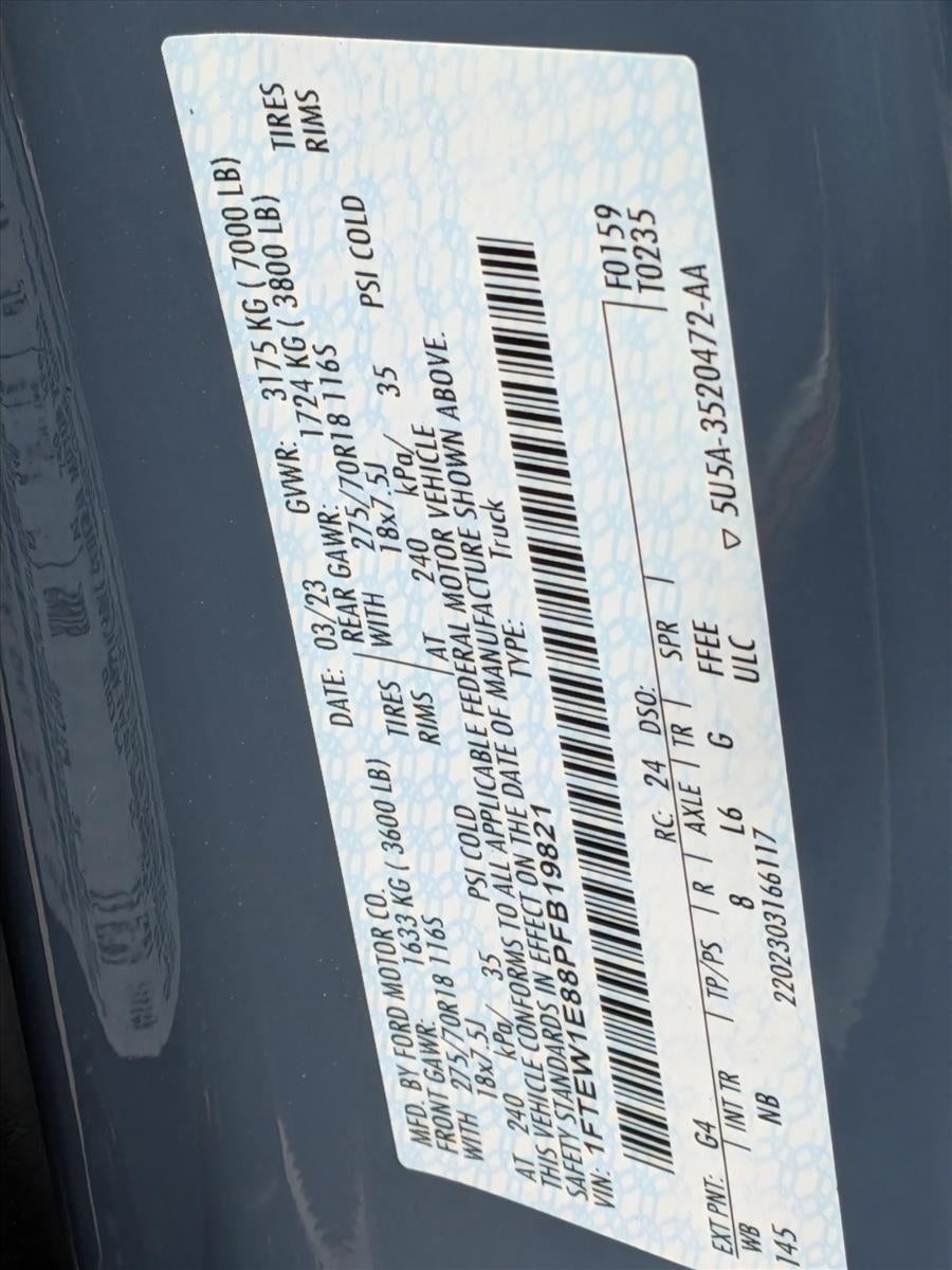 2023 Ford F-150 Tremor 4WD SuperCrew 5.5' Box