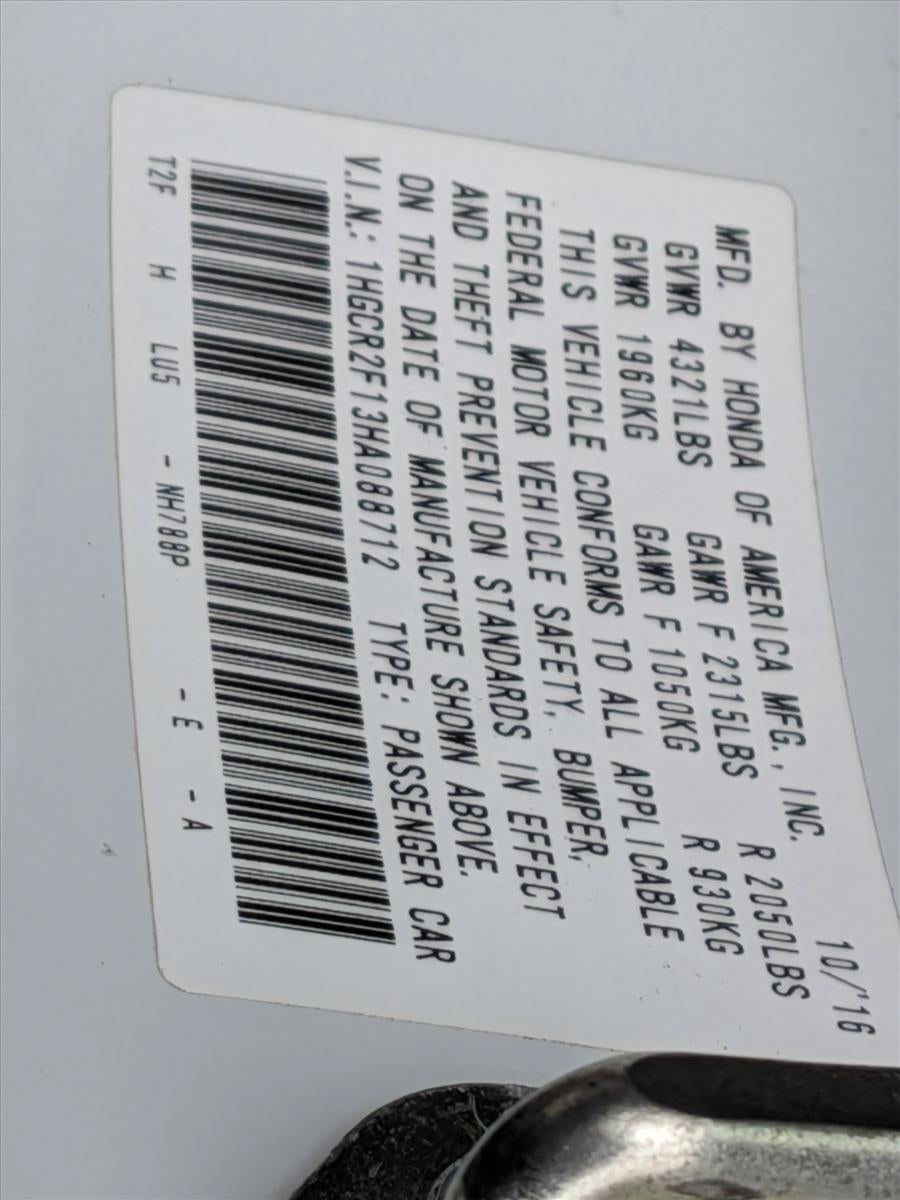 2017 Honda Accord Sedan Sport SE CVT