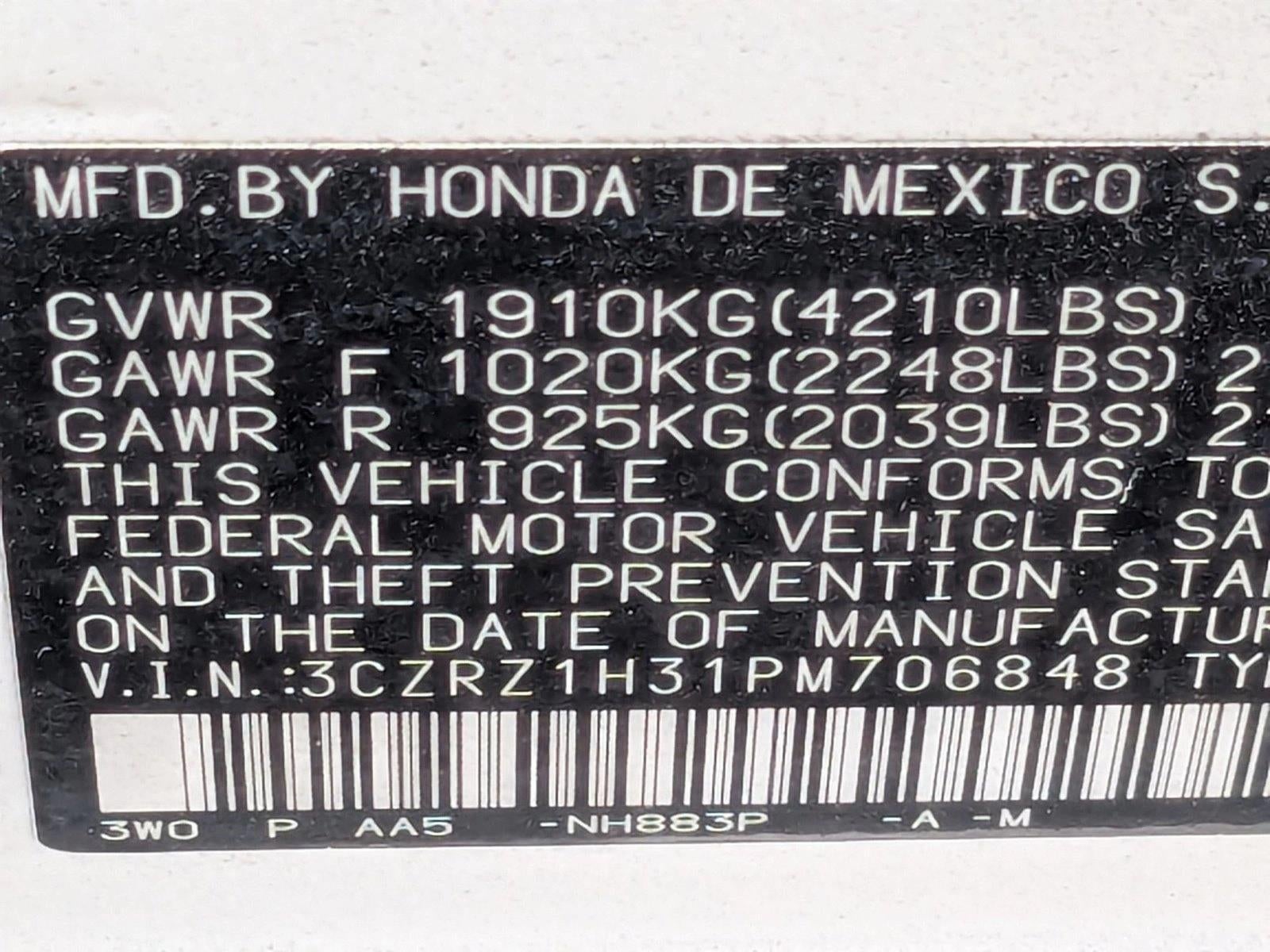 2023 Honda HR-V LX 2WD CVT