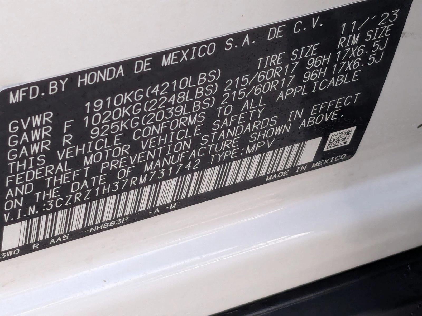 2024 Honda HR-V LX 2WD CVT