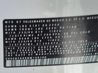 2022 Volkswagen Tiguan 2.0T SE R-Line Black FWD
