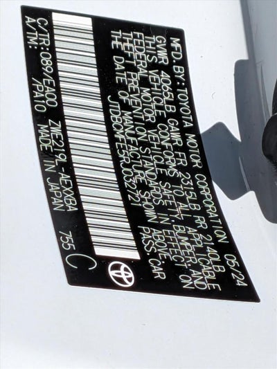 2024 Toyota Corolla Hybrid XLE FWD (Natl)