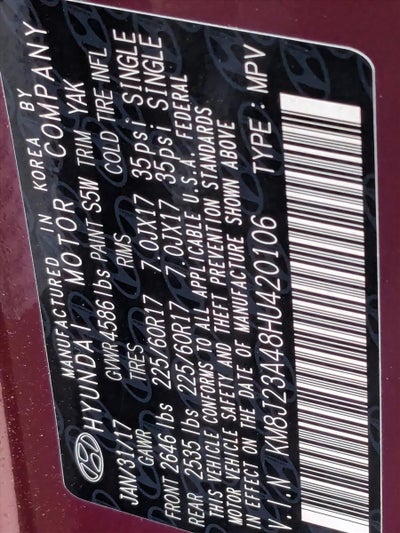 2017 Hyundai TUCSON SE FWD