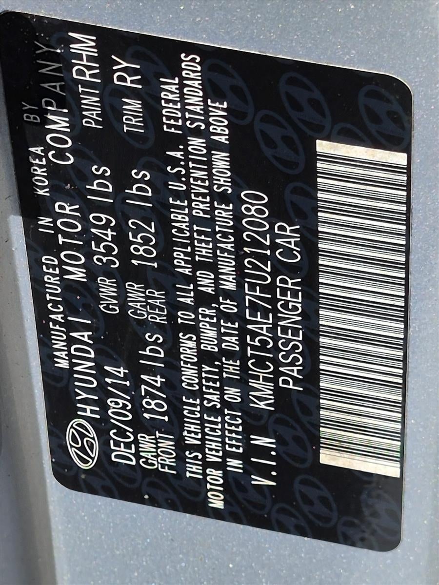2015 Hyundai ACCENT 5dr HB Auto GS