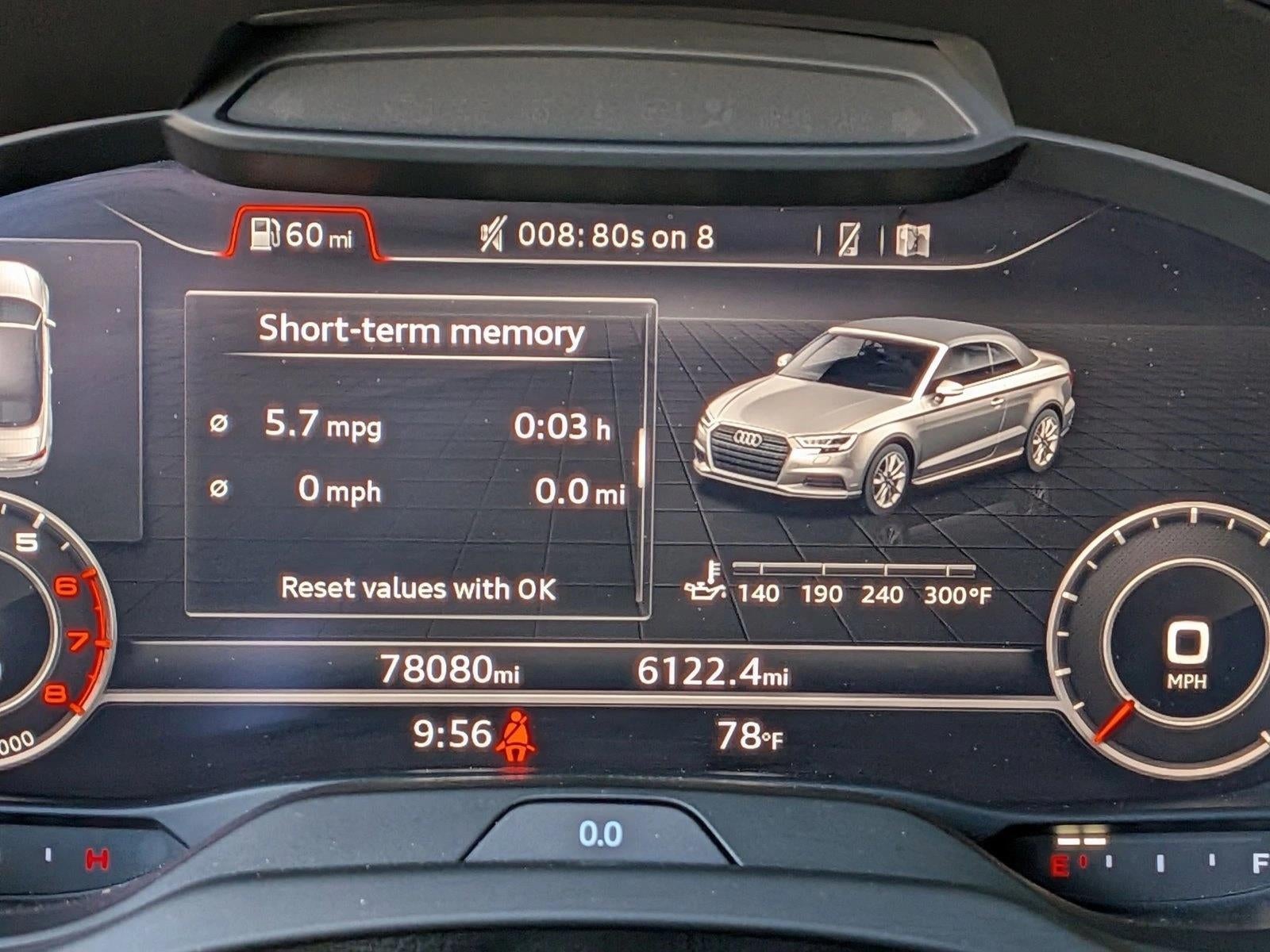 2018 Audi A3 Cabriolet 2.0 TFSI Premium Plus FWD