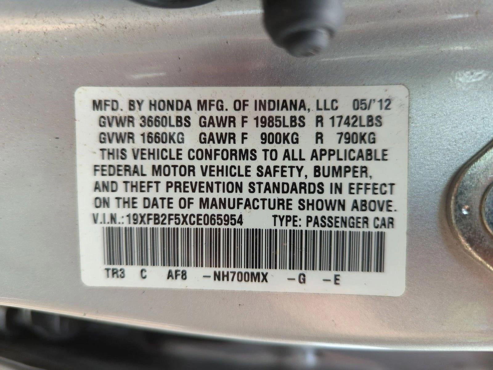 2012 Honda Civic Sedan LX Automatic