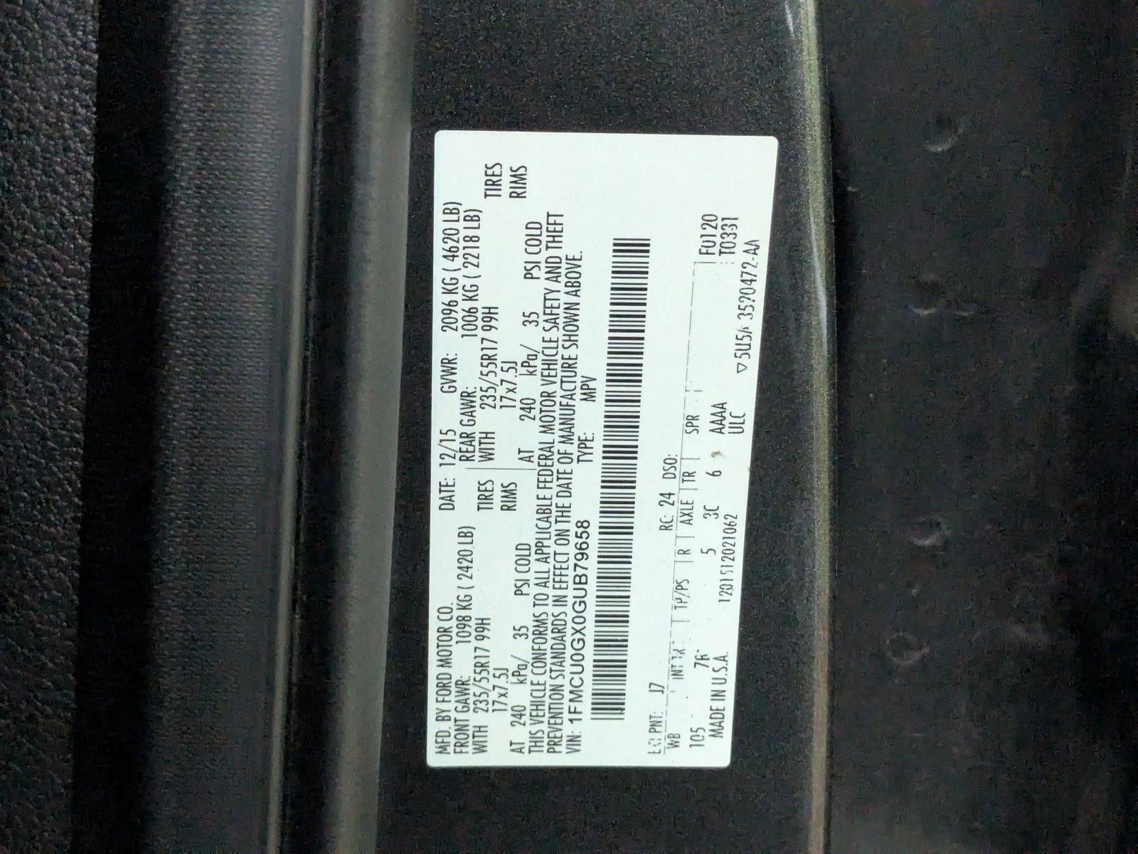 2016 Ford Escape FWD 4dr SE