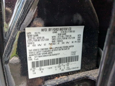 2016 Ford Super Duty F-350 SRW 4WD Crew Cab 6-3/4 Ft Box XLT