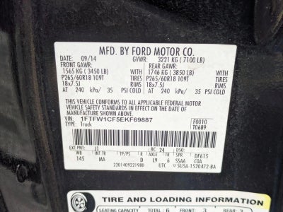 2014 Ford F-150 2WD SuperCrew 5-1/2 Ft Box XLT