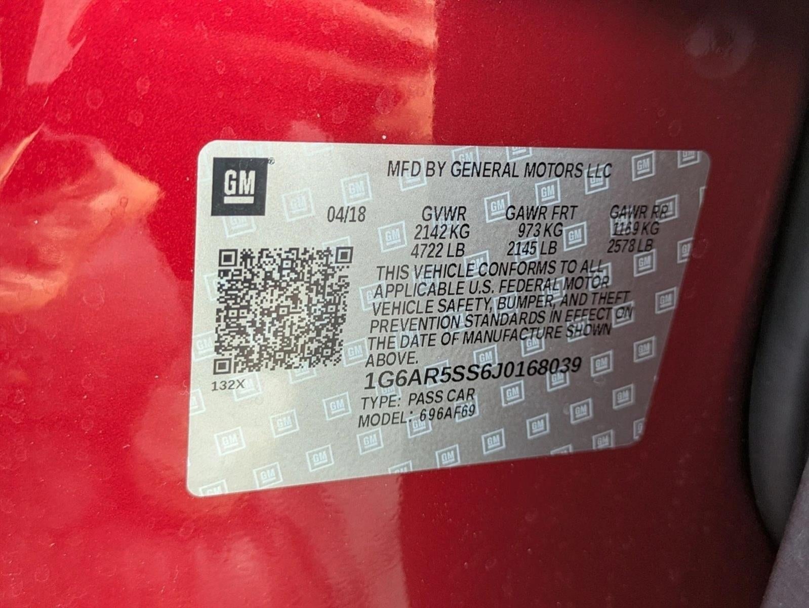 2018 Cadillac CTS Sedan 3.6L V6 RWD Luxury