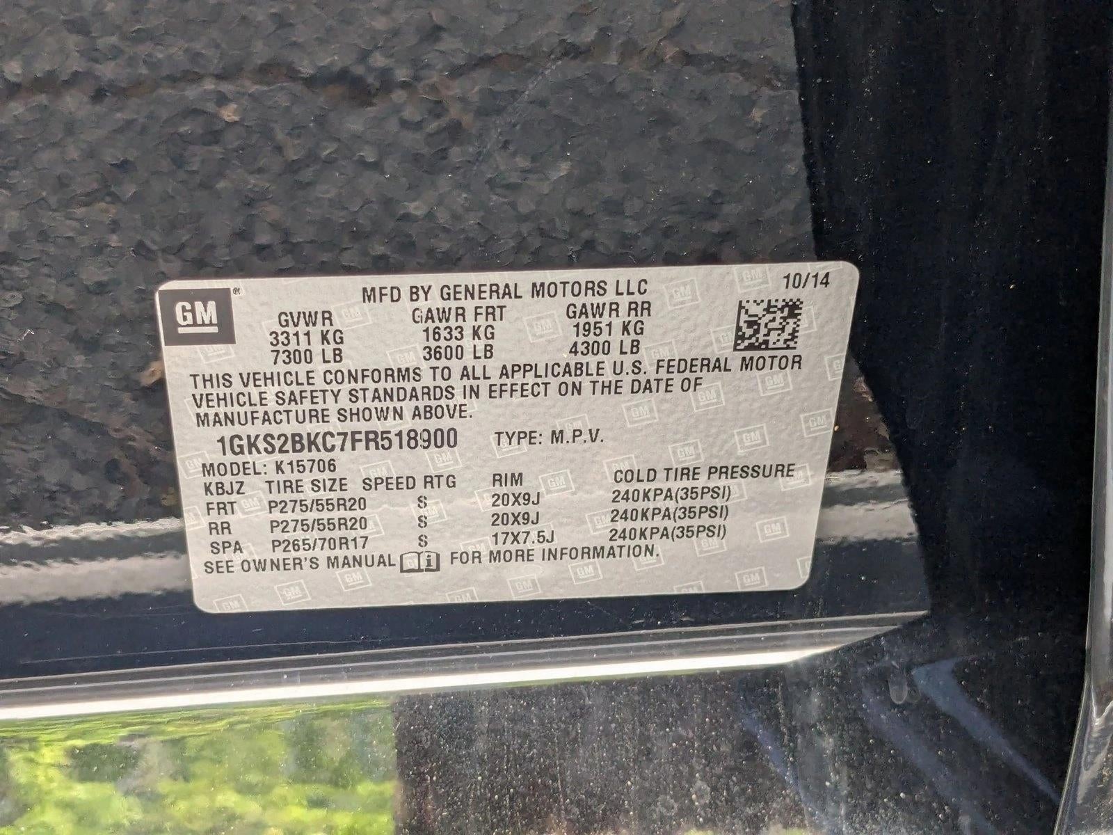 2015 GMC Yukon 4WD 4dr SLT