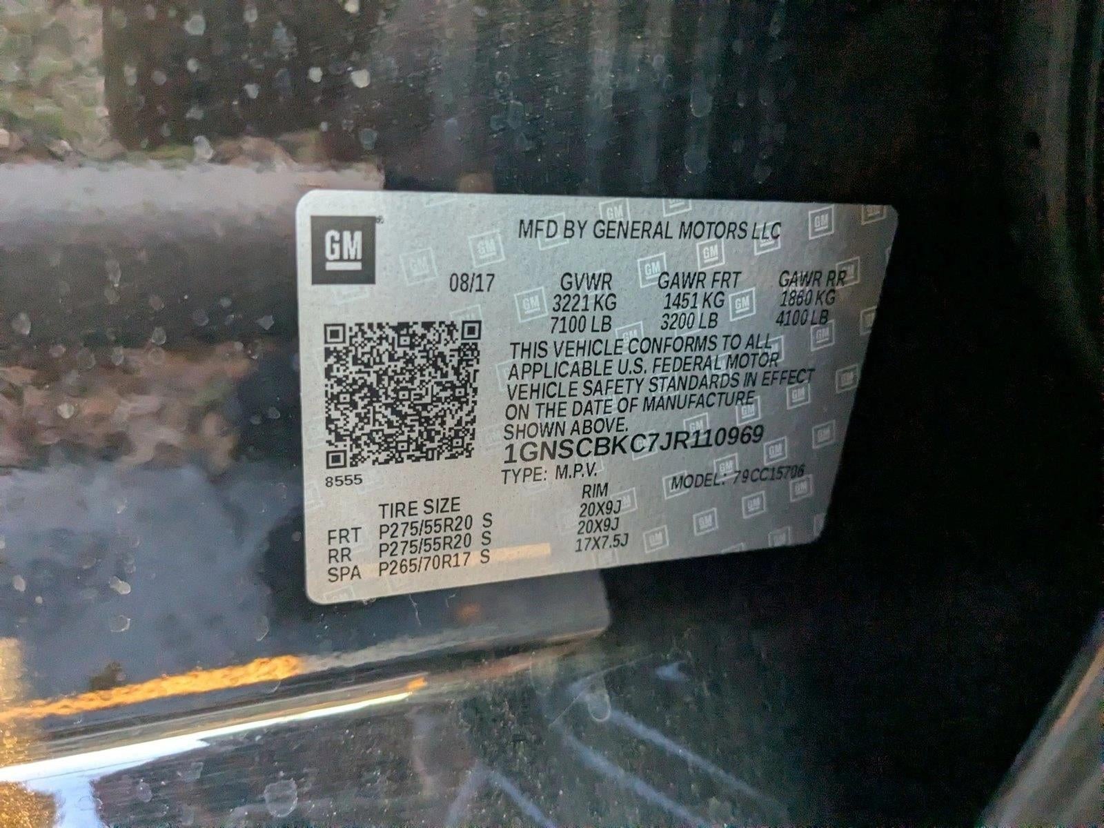 2018 Chevrolet Tahoe 2WD LT