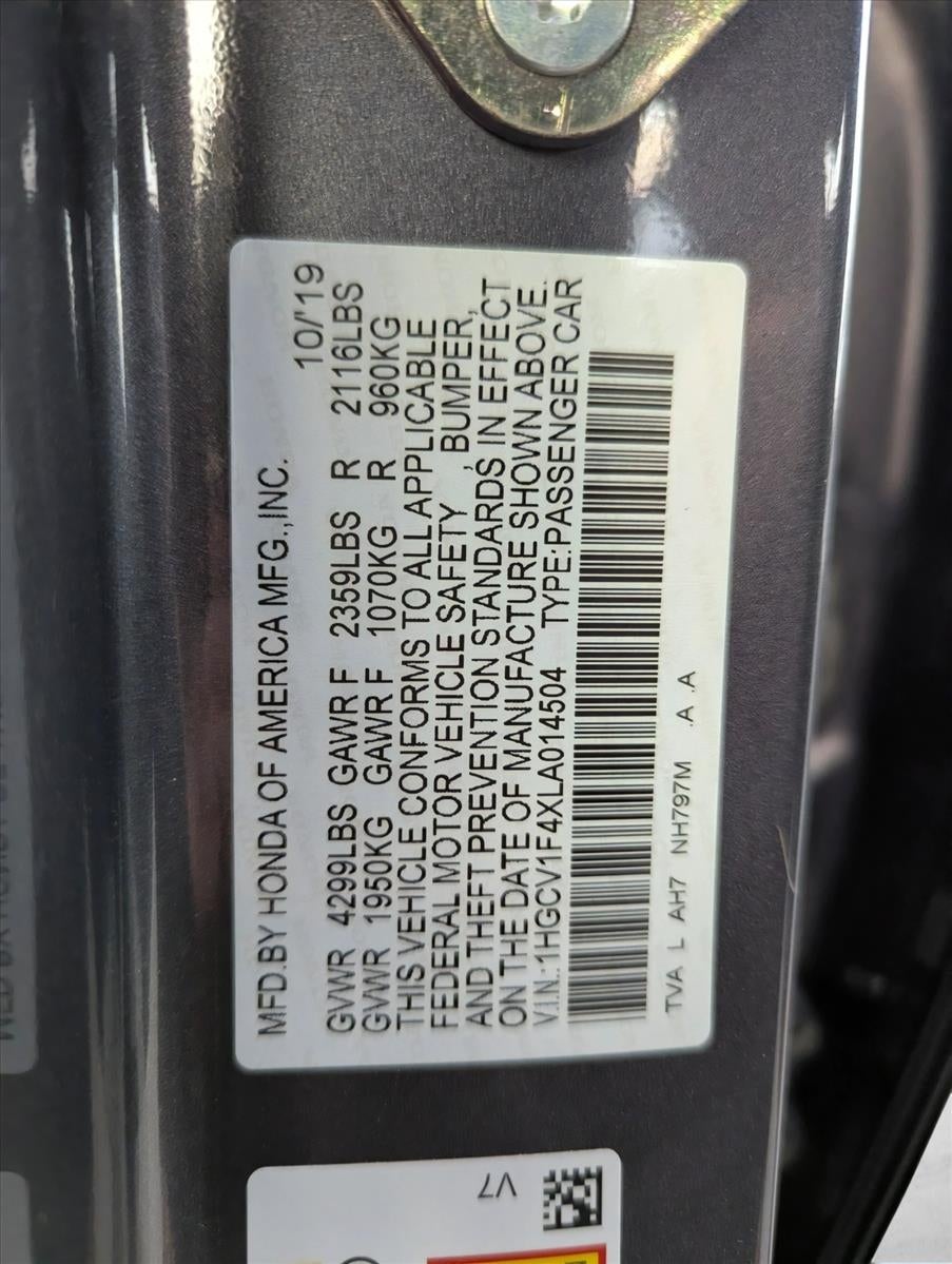 2020 Honda Accord Sedan EX 1.5T CVT