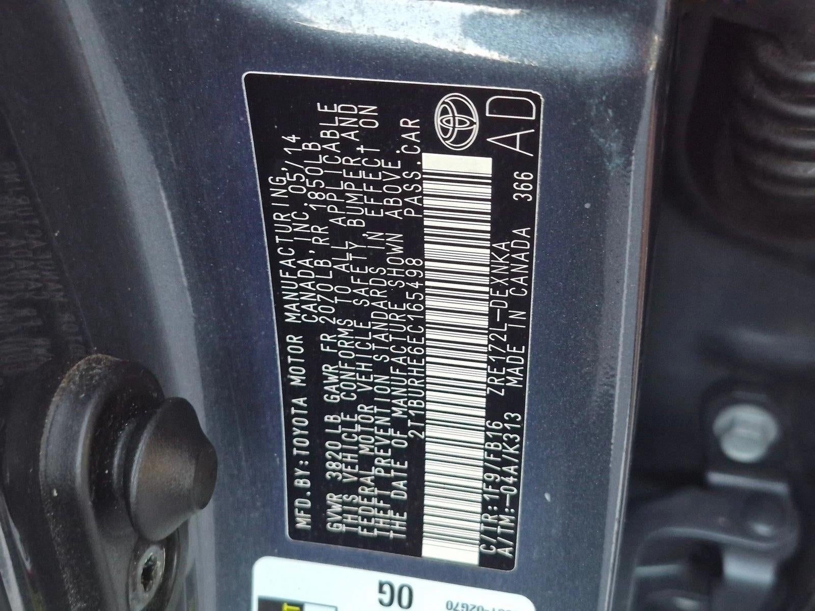 2014 Toyota Corolla 4dr Sdn CVT Auto LE Plus (Natl)