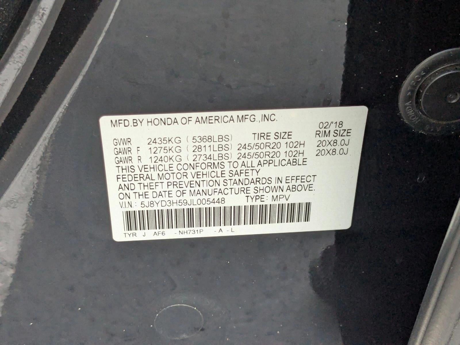 2018 Acura MDX FWD w/Technology Pkg