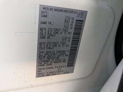 2022 INFINITI QX60 LUXE FWD