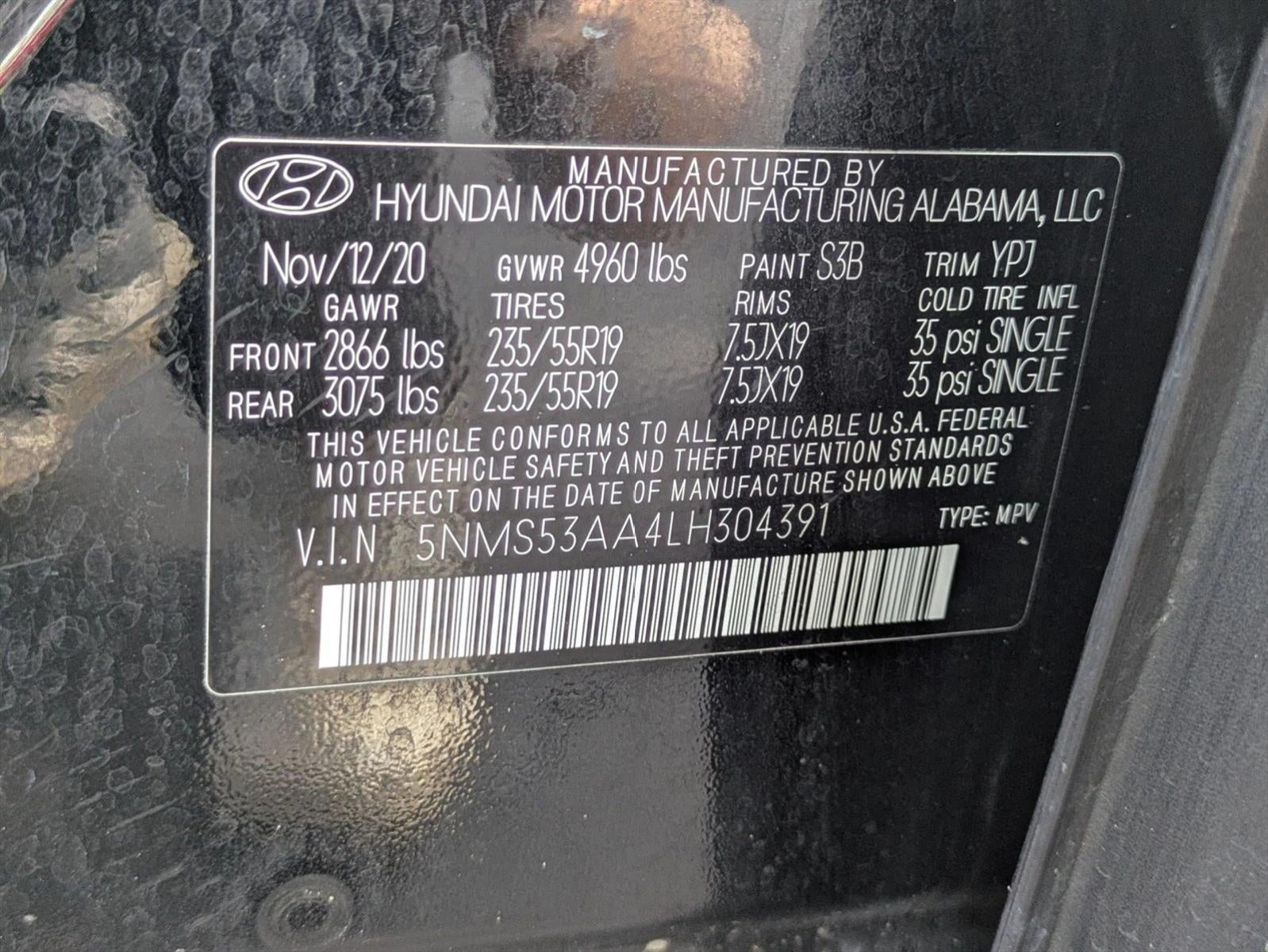 2020 Hyundai SANTA FE Limited 2.0T Auto FWD