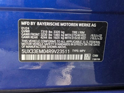 2024 BMW X7 M60i Sports Activity Vehicle