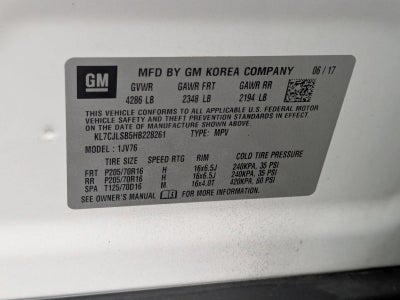 2017 Chevrolet Trax FWD 4dr LT