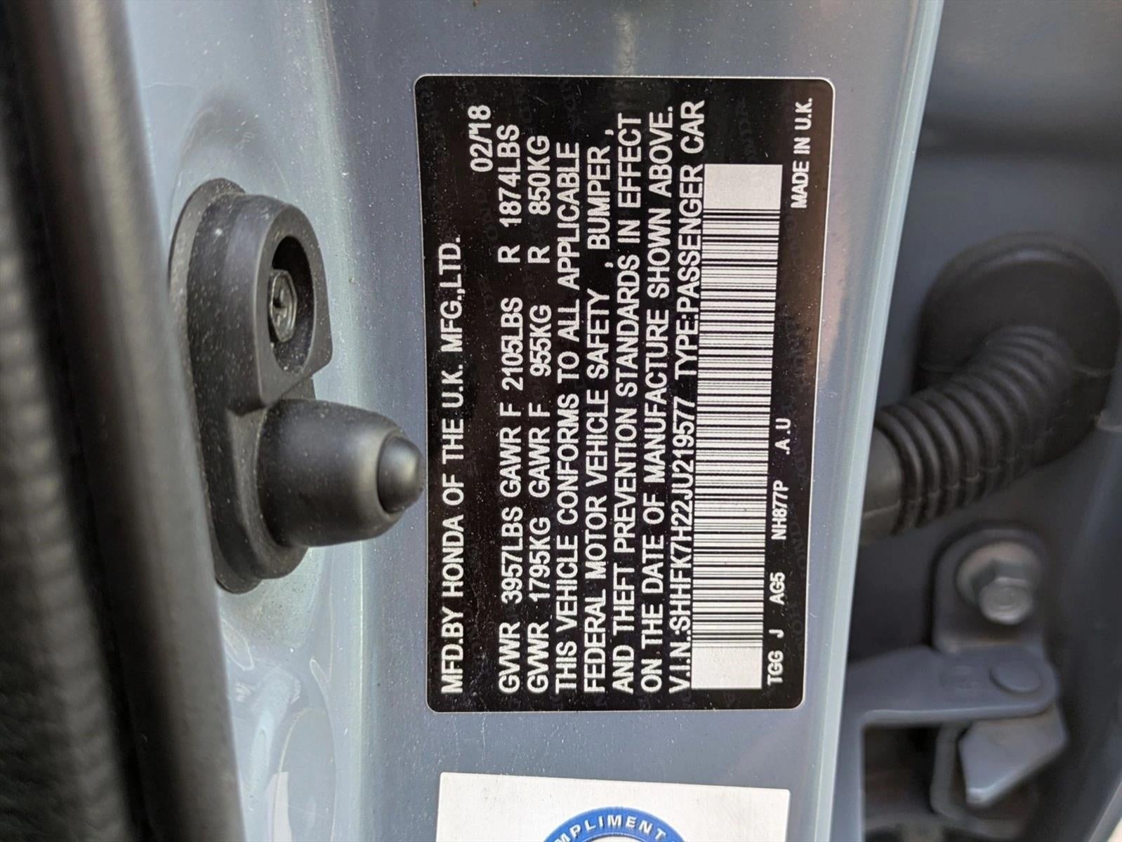 2018 Honda Civic Hatchback LX CVT