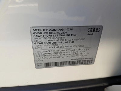 2017 Audi Q3 2.0 TFSI Premium quattro AWD