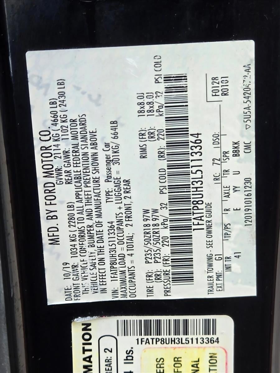 2020 Ford Mustang EcoBoost Premium Convertible