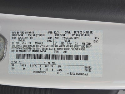 2021 Ford Escape SE FWD