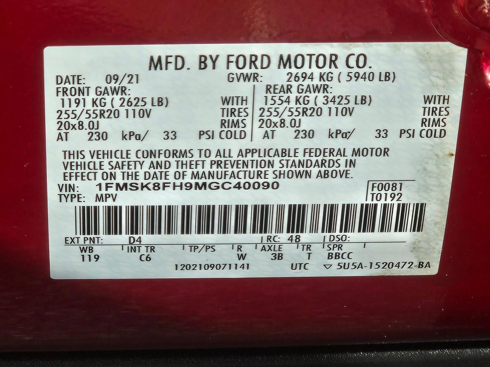 2021 Ford Explorer Limited 4WD