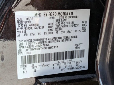 2013 Ford Super Duty F-350 SRW 4WD Crew Cab 8 Ft Box King Ranch