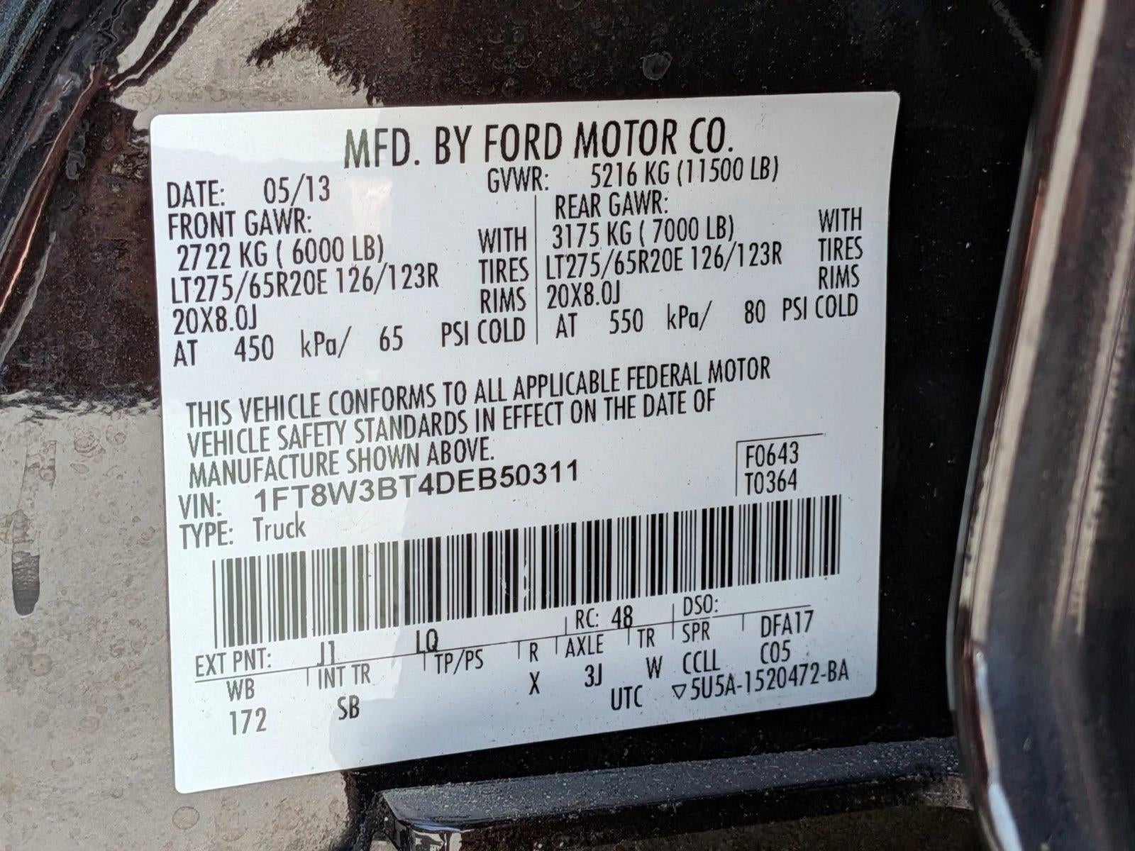 2013 Ford Super Duty F-350 SRW 4WD Crew Cab 8 Ft Box King Ranch