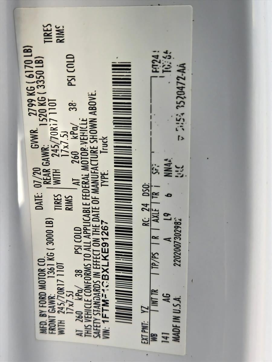 2020 Ford F-150 XL 2WD Reg Cab 6.5' Box