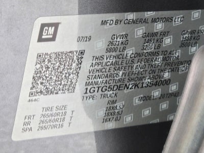 2019 GMC Canyon Crew Cab Short Box 2-Wheel Drive SLT