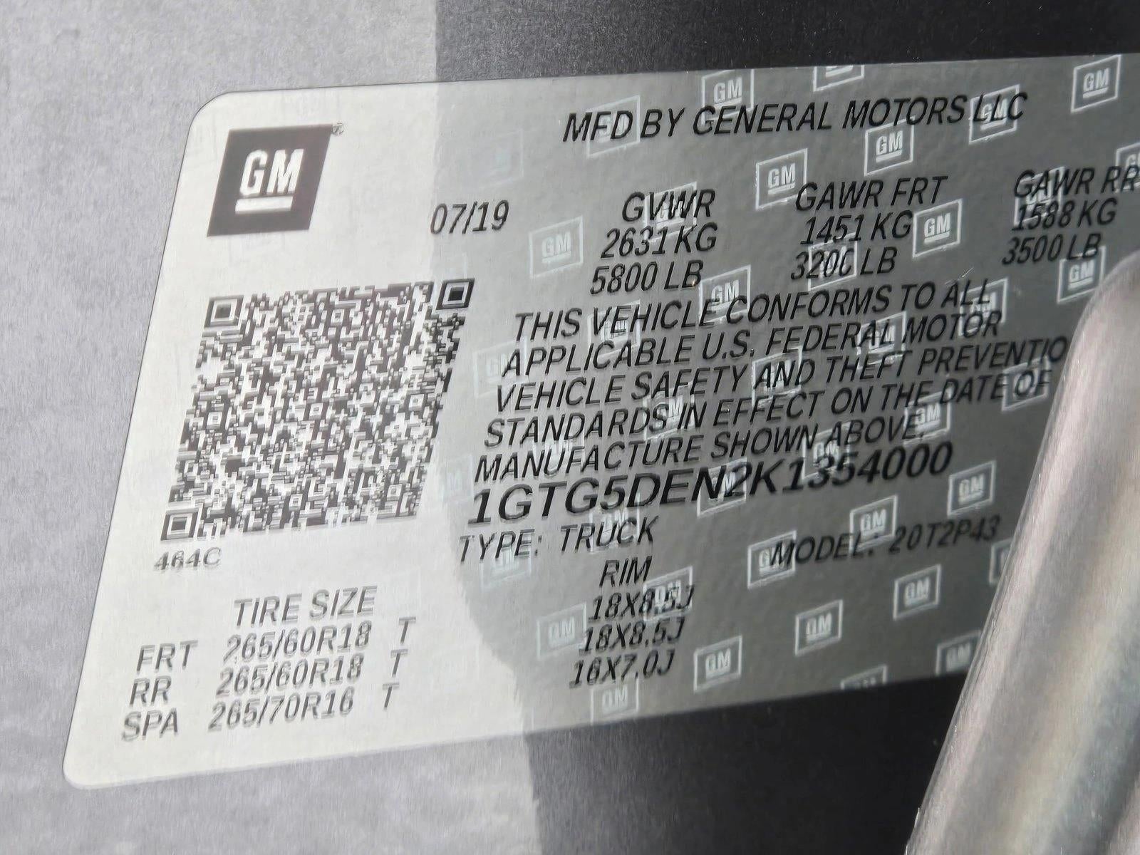 2019 GMC Canyon Crew Cab Short Box 2-Wheel Drive SLT