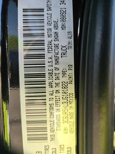 2018 RAM 2500 Laramie 4x4 Mega Cab 6'4" Box