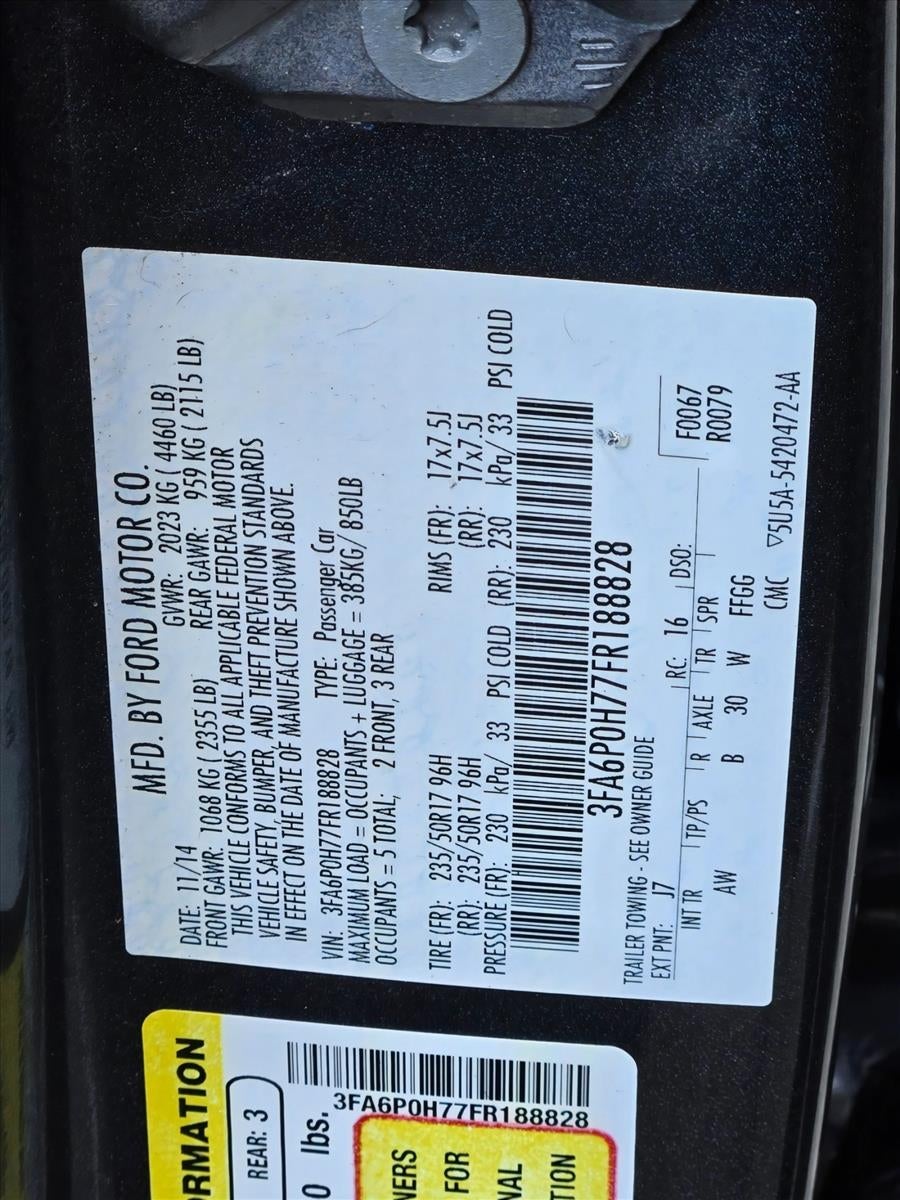 2015 Ford Fusion 4dr Sdn SE FWD