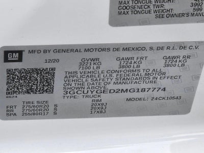 2021 Chevrolet Silverado 1500 Crew Cab Short Box 4-Wheel Drive LTZ